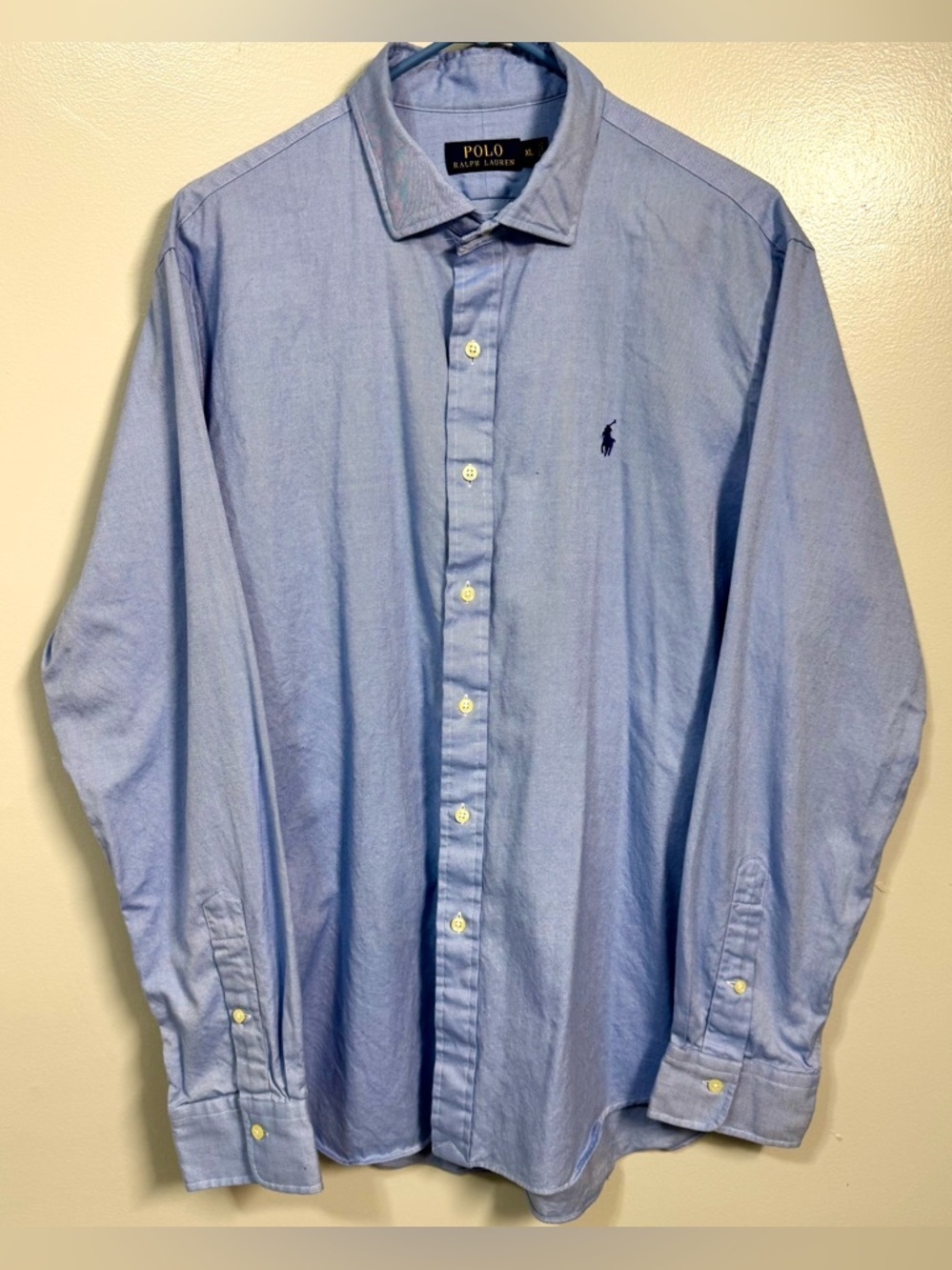 Polo by Ralph Lauren Men's Light Blue Oxford Button-Down Shirt